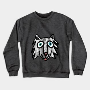 Happy Trippy Husky Crewneck Sweatshirt